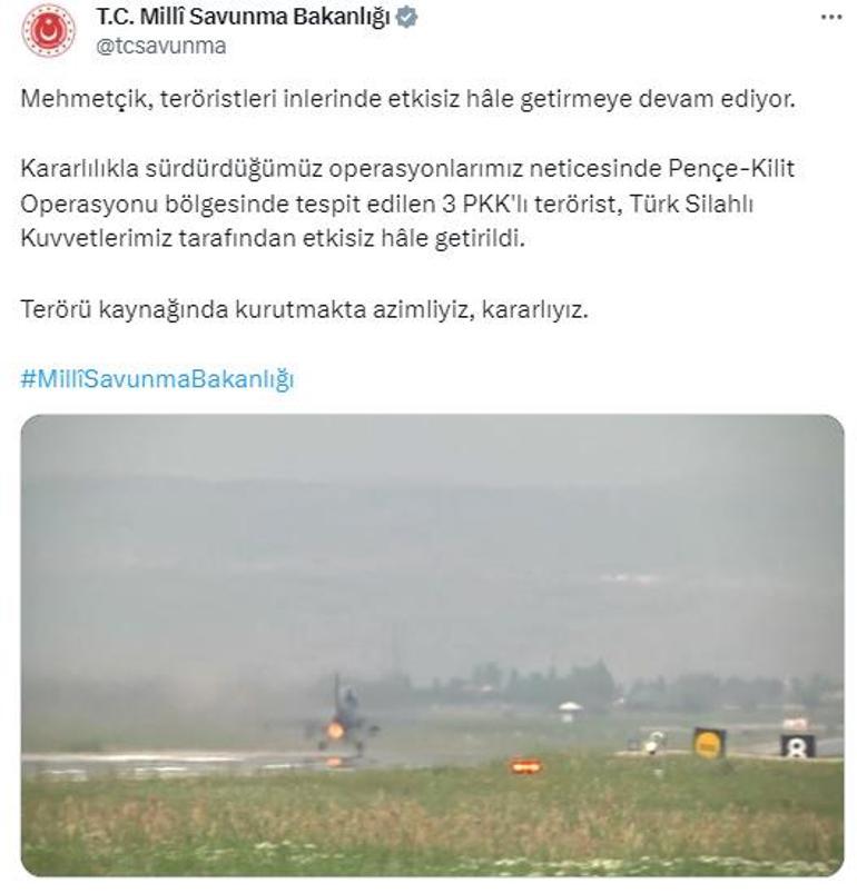 656c513b86b2452aa878115c MSB açıkladı: 3 PKKlı terörist etkisiz hale getirildi