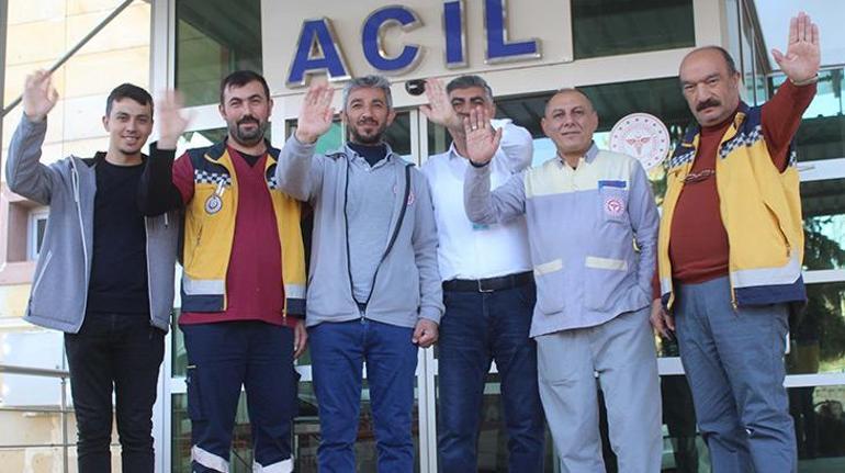 Sağ eli ampute edilen memurdan arkadaşlarına pes etmeyin çağrısı