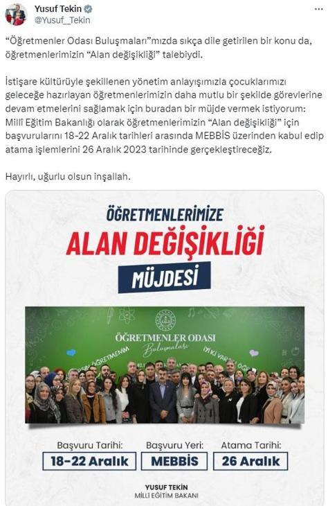 Ders sürelerinde kısalma olacak mı Milli Eğitim Bakanı Tekin açıkladı