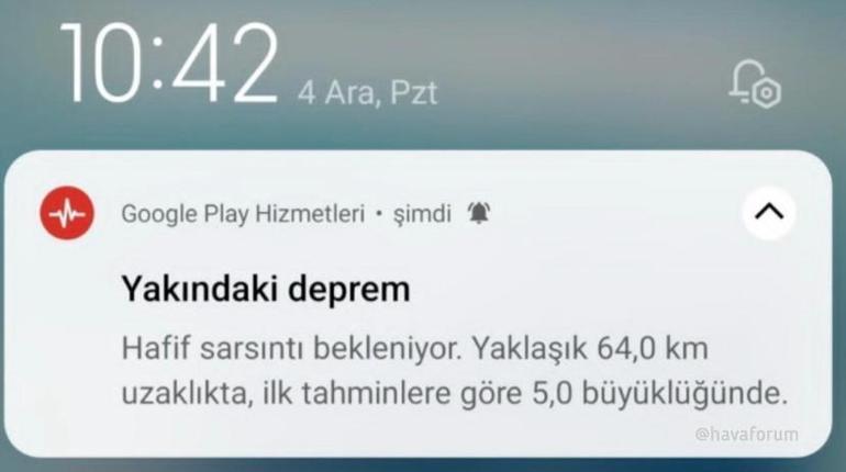 657181a786b2471914caf53f Önce mesaj sonra deprem: Bursadakilere 7 saniye, İstanbuldakilere 20 saniye önce