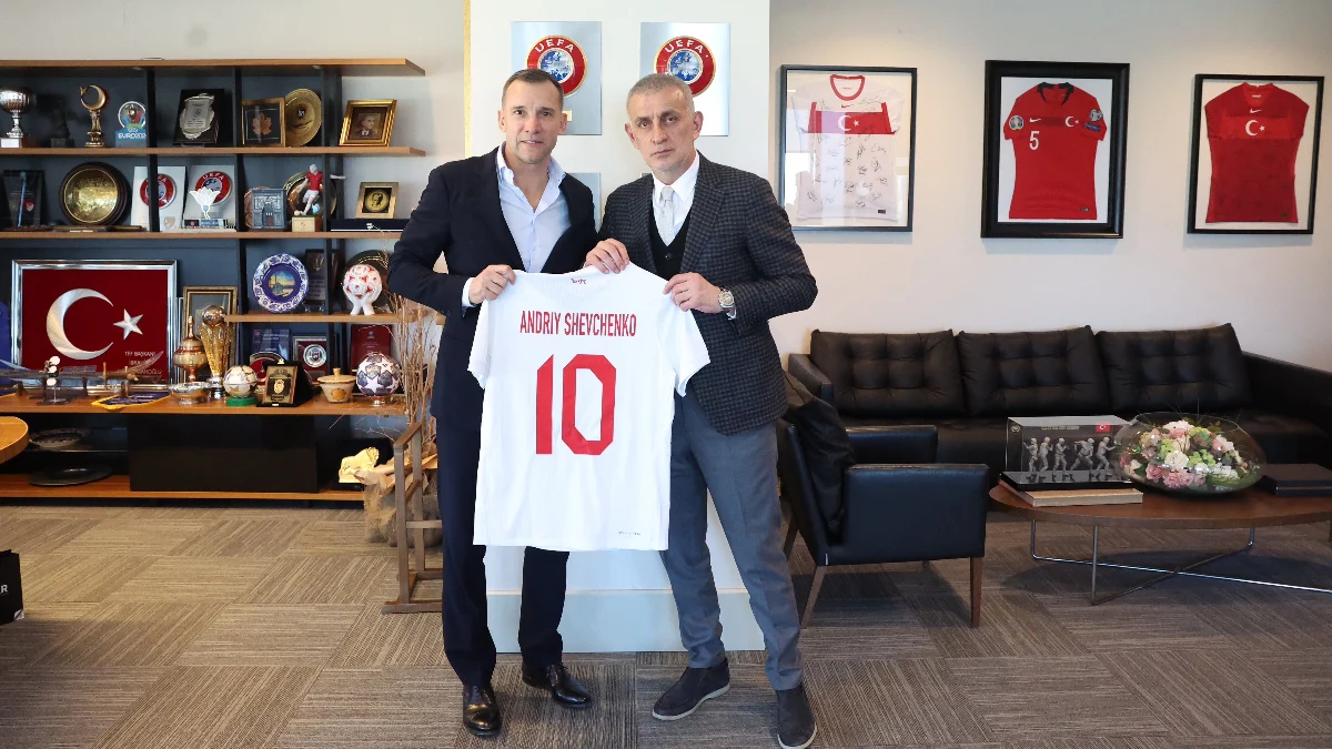 Andriy Shevchenko ve İbrahim Hacıosmanoğlu Buluştu