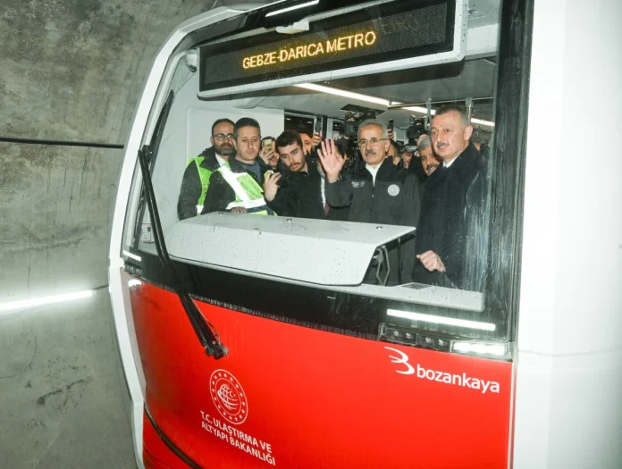 Uraloğlu, Gebze OSB-Darıca Metro Hattı'nda İlk Testi Yaptı