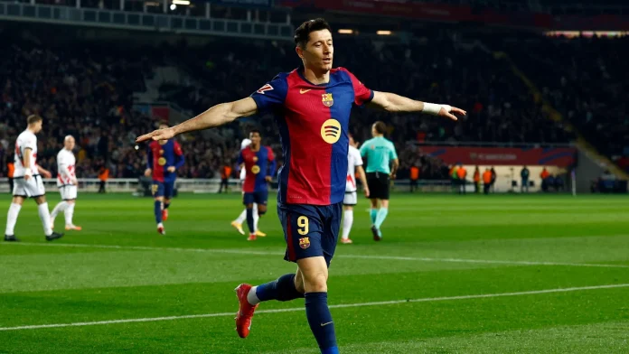Barcelona, La Liga'nın 24. haftasında Rayo Vallecano'yu zorlu bir maçın ardından mağlup ederek liderliğe yükseldi.