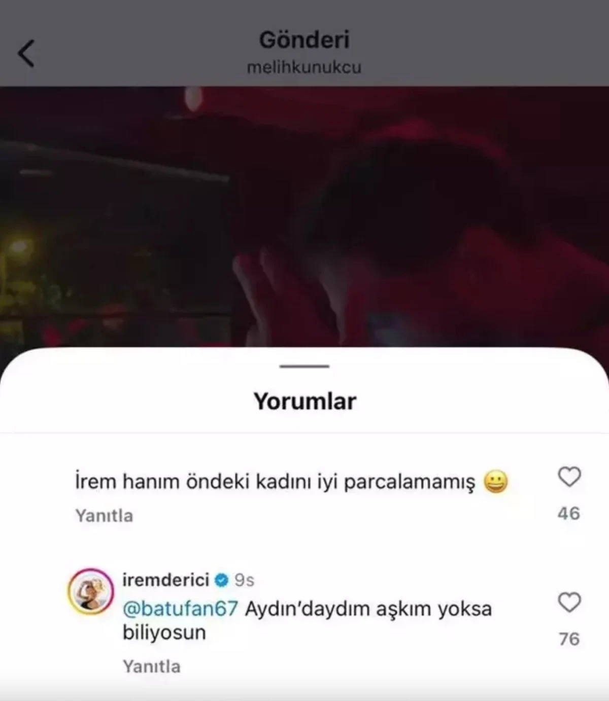 İrem Derici, Kıskanç Yorumlara Sert Yanıt Verdi