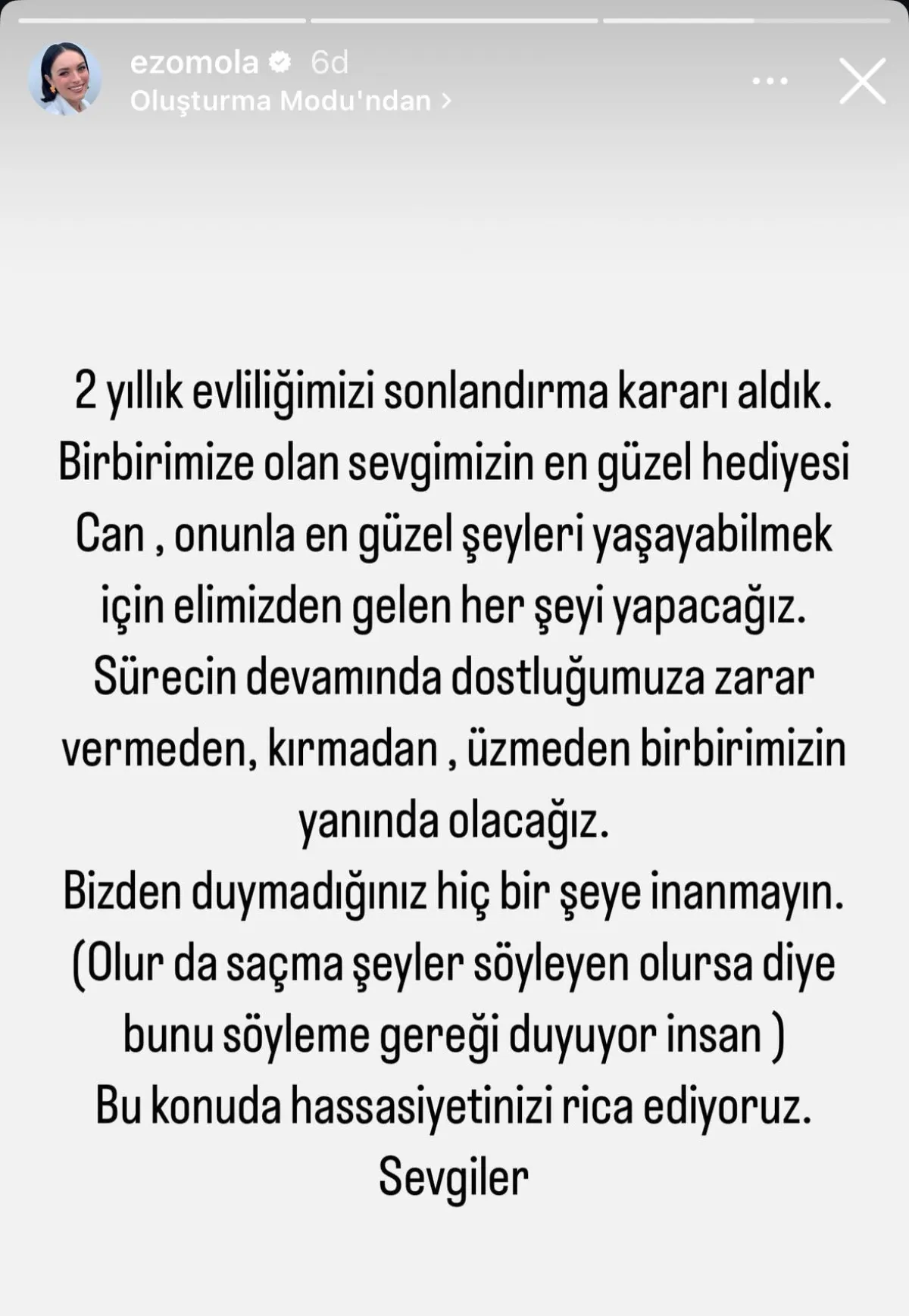 Ezgi Mola'dan Şaşırtan Karar: Evlilik Bitiyor